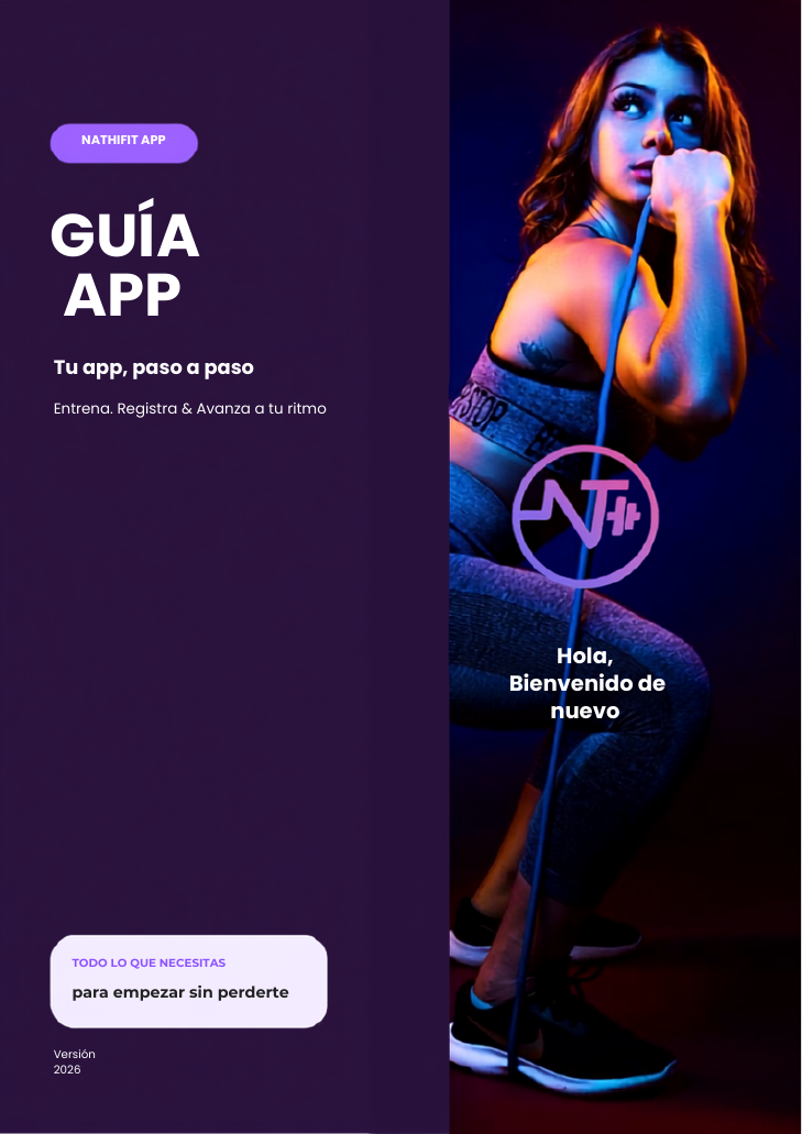 Portada de la guía de la app NathiFit